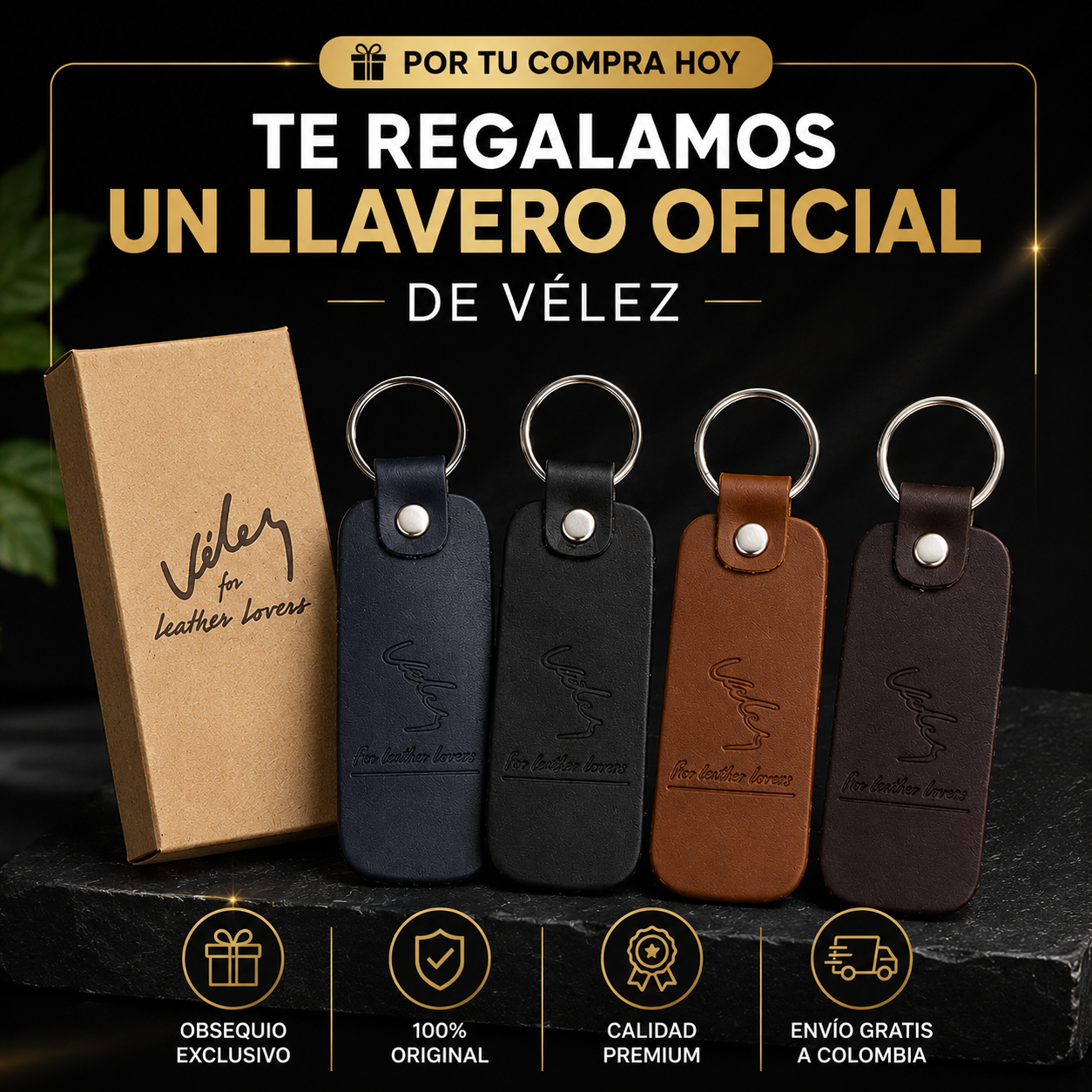 COMBO VÉLEZ PREMIUM | Incluye 3 Gorras Premium + Llavero GRATIS