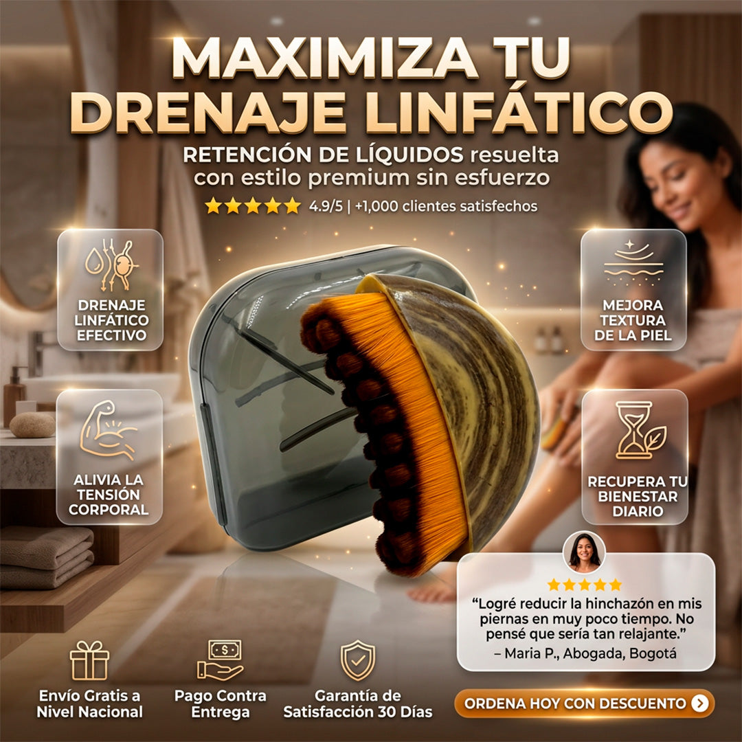 FaceLift™ Cepillo de Drenaje Linfático 2 en 1