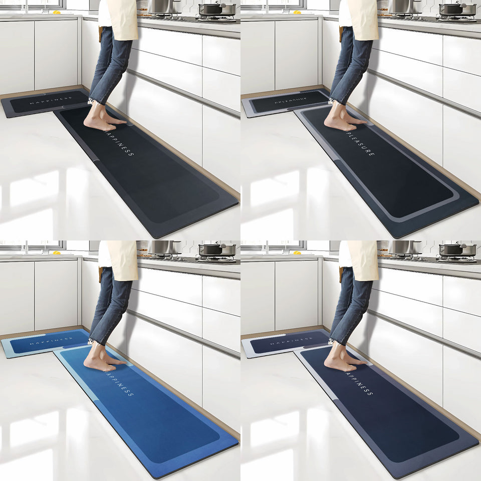 COMBO TAPETE ANTIDESLIZANTE ABSORBENTE COCINA  120x40 cm Y BAÑO 60x40 cm