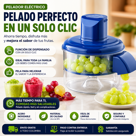 Pelador Eléctrico Inteligente para Frutas y Verduras