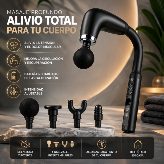 Masajeador 360°™ |Alivia la tensión muscular en minutos.