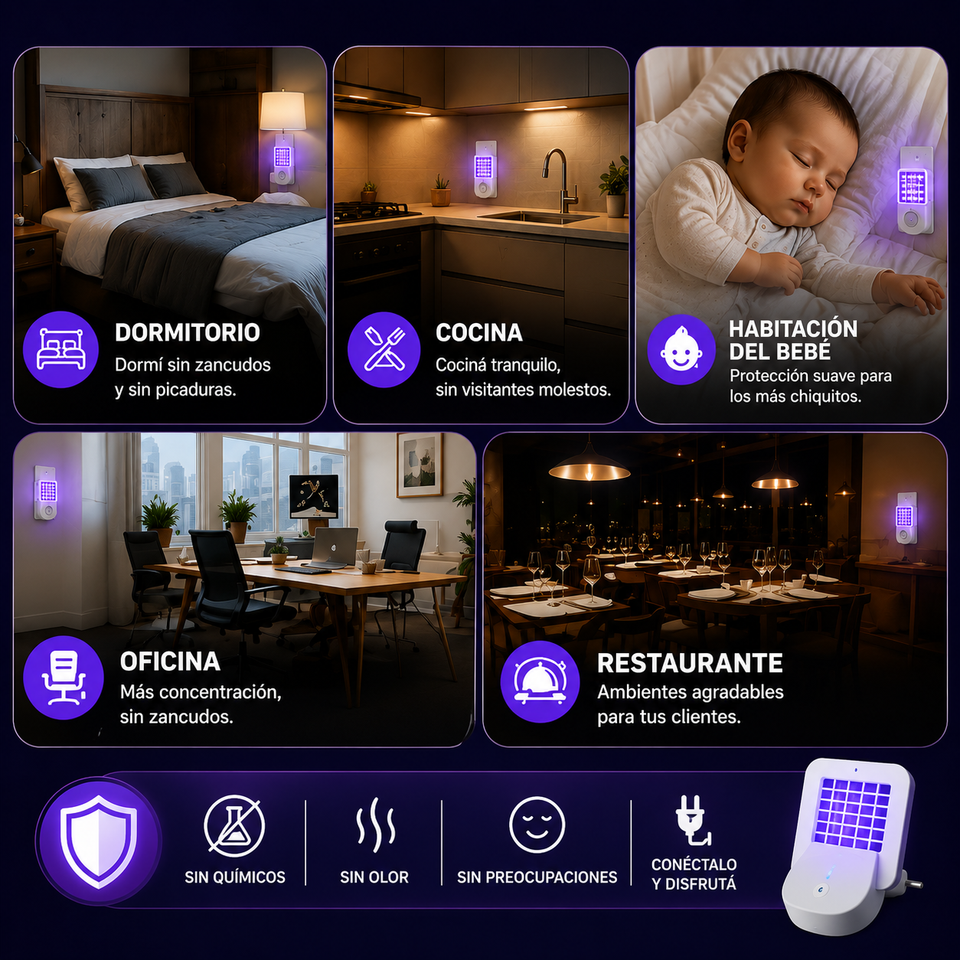 MosquiShield- Trampa inteligente uv para mosquitos