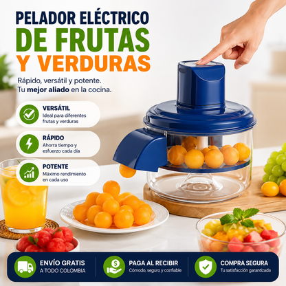 Pelador Eléctrico Inteligente para Frutas y Verduras