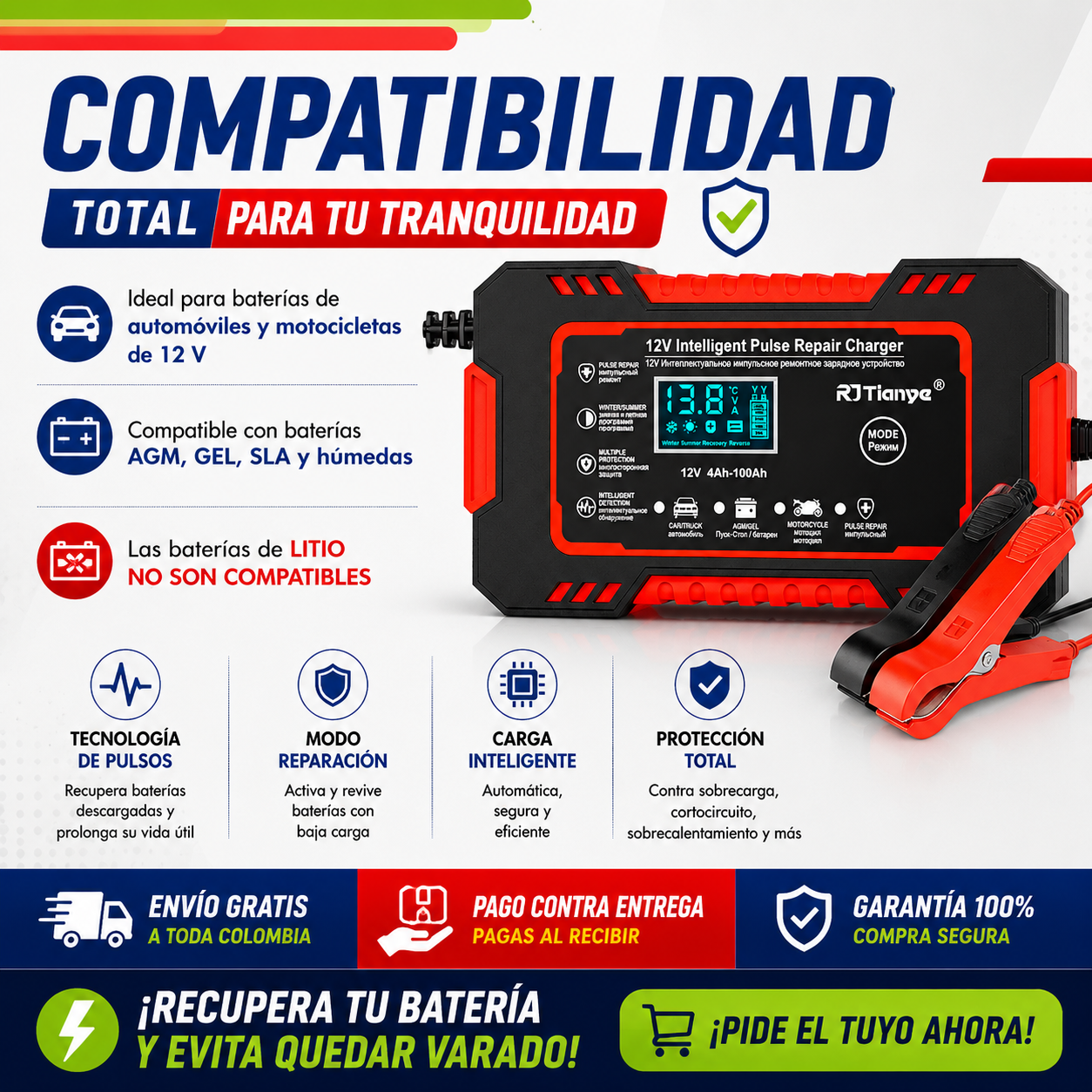NexPeak™ 🔋 Revive y Recupera Tu Batería al Instante