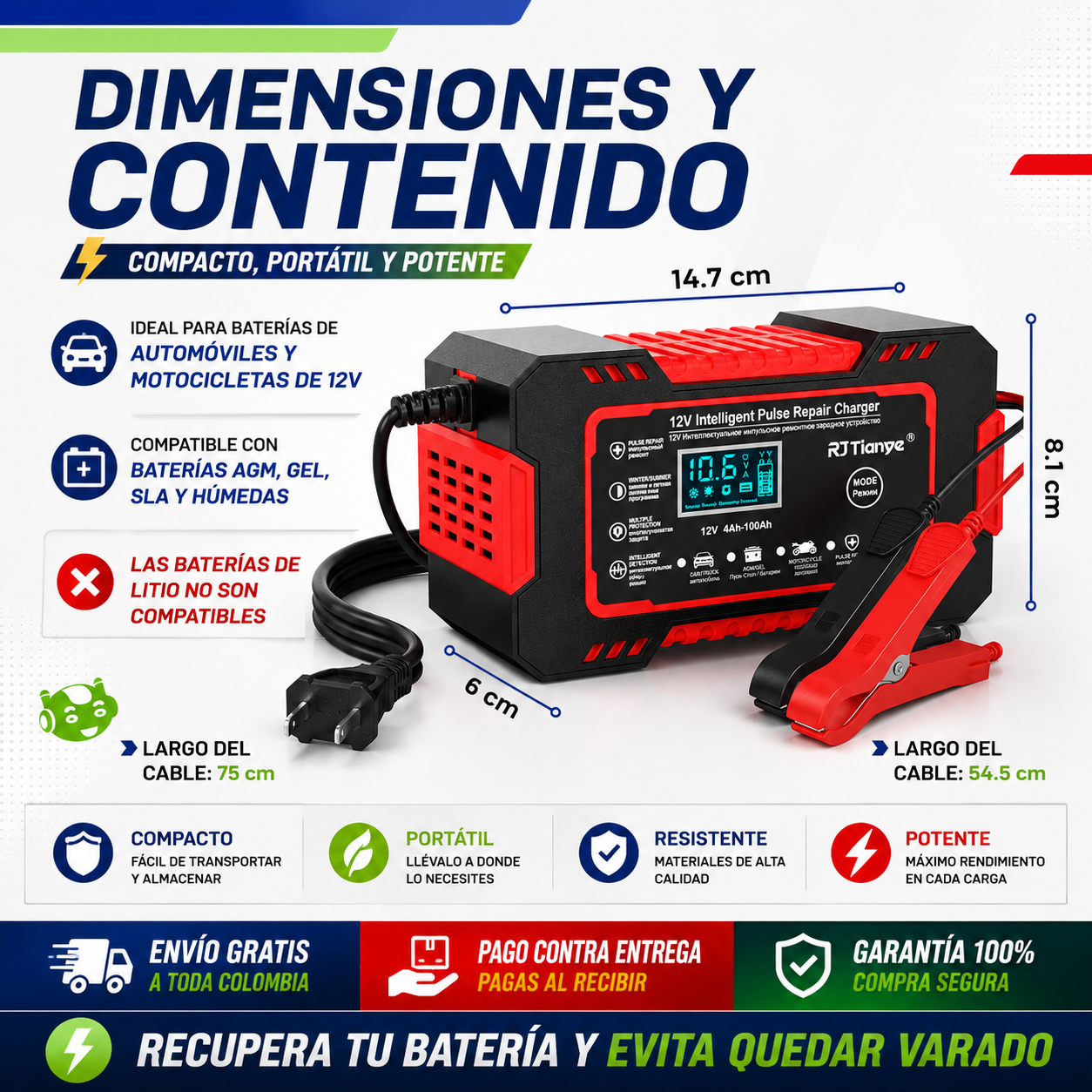 NexPeak™ 🔋 Revive y Recupera Tu Batería al Instante