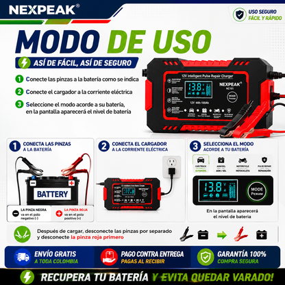 NexPeak™ 🔋 Revive y Recupera Tu Batería al Instante