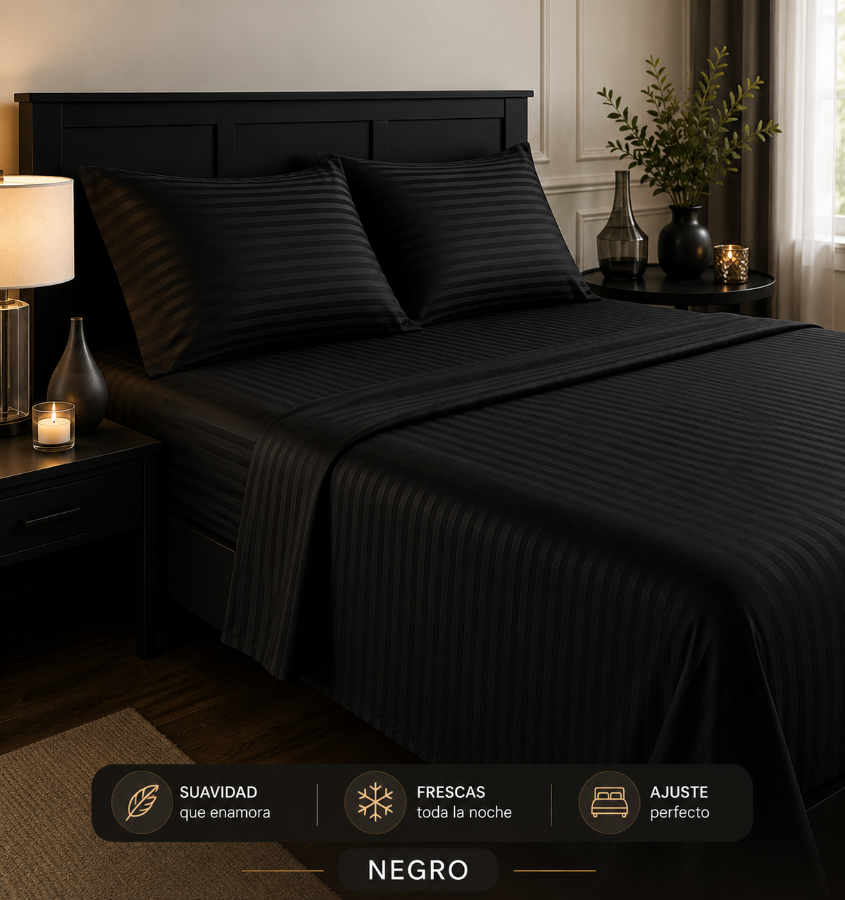 Sábanas Premium 4 Piezas + Protector de Colchón GRATIS | Envío Gratis