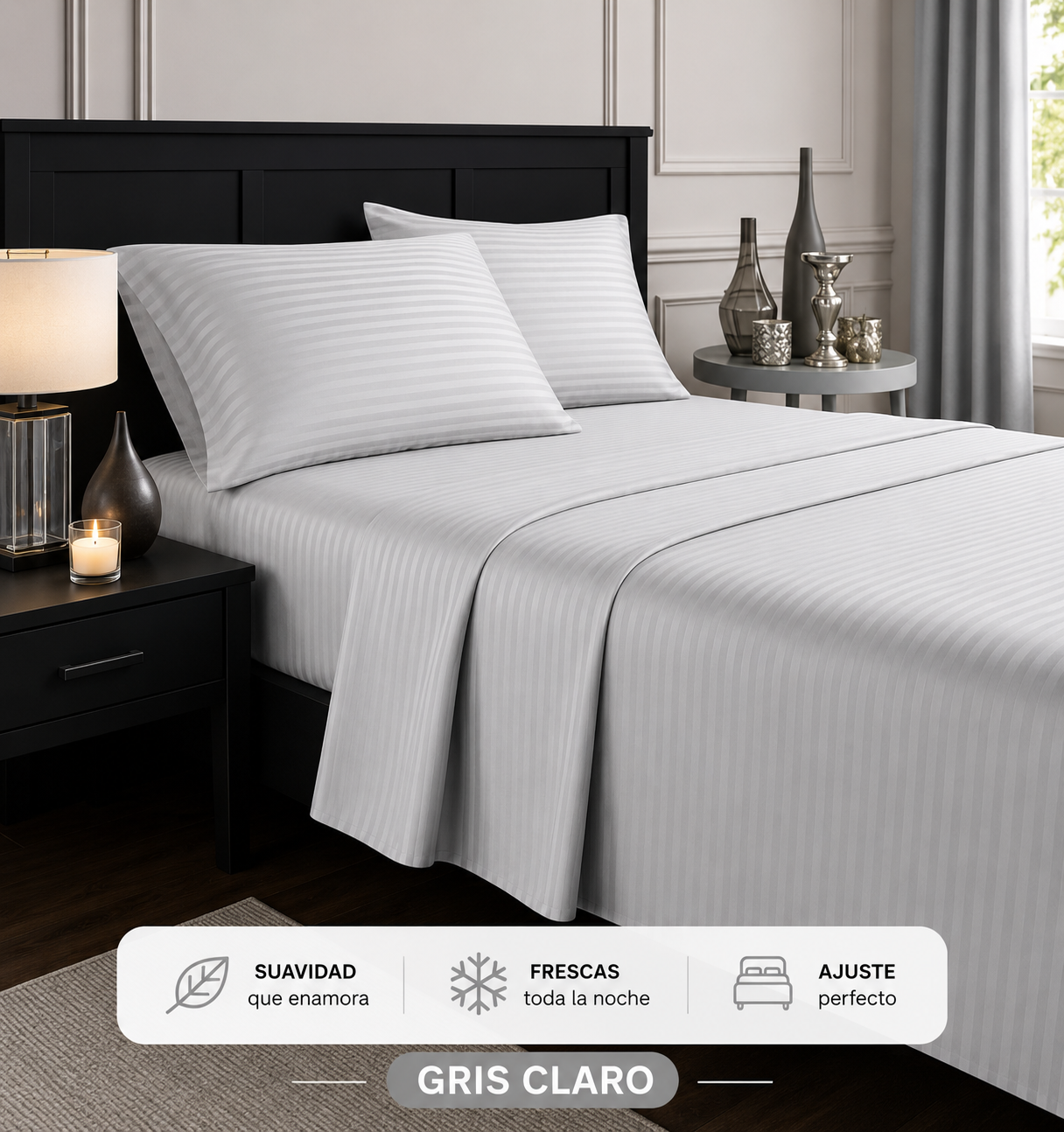 Sábanas Premium 4 Piezas + Protector de Colchón GRATIS | Envío Gratis