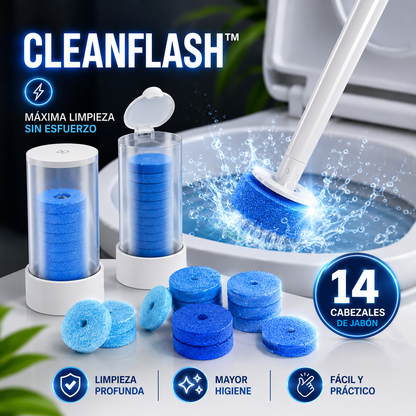 CleanFlash™ | Limpieza Profunda sin Esfuerzo + 14 Cabezales
