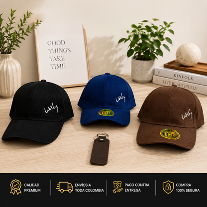 COMBO VÉLEZ PREMIUM | Incluye 3 Gorras Premium + Llavero GRATIS