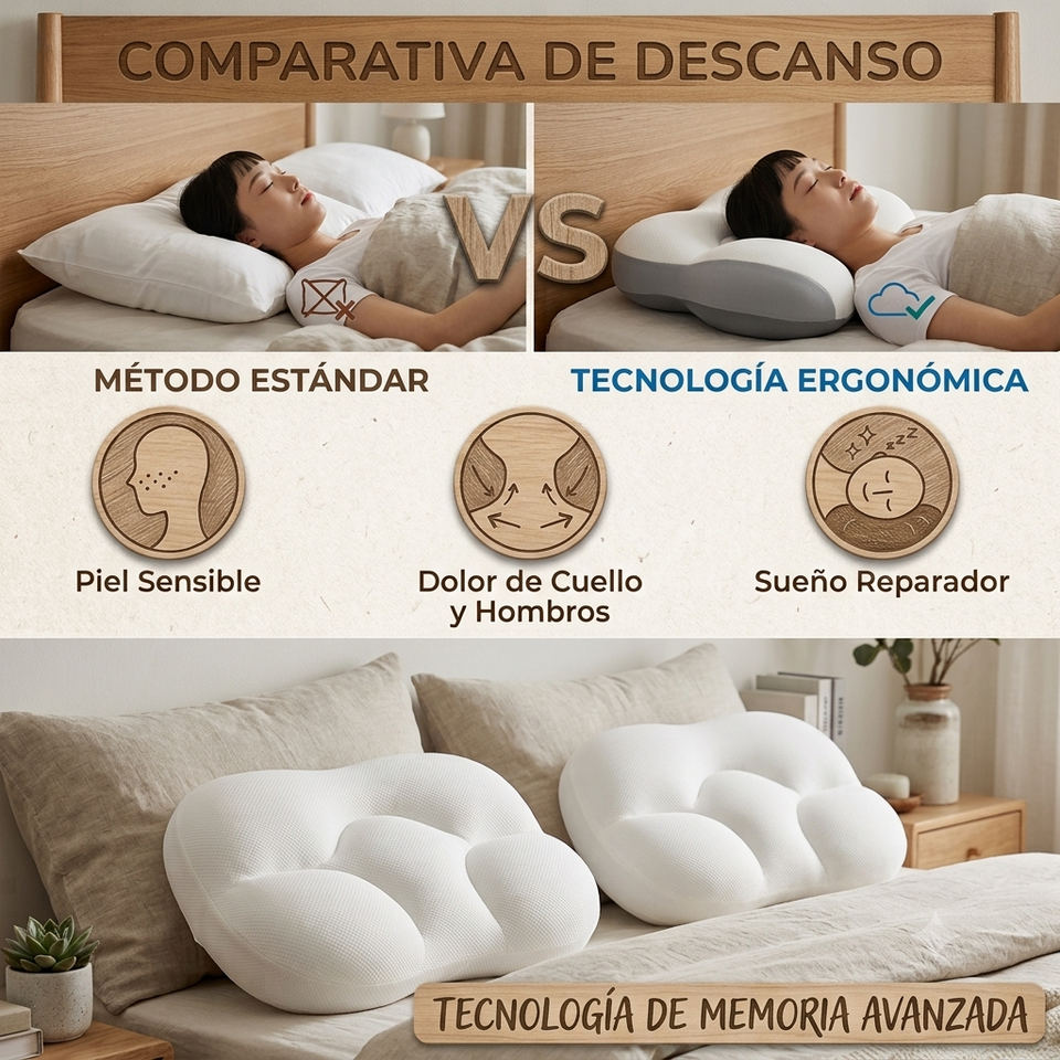 CloudAlign™ | Despierta Sin Dolor de Cuello Desde la Primera Noche | lleva 2 por el precio de 1