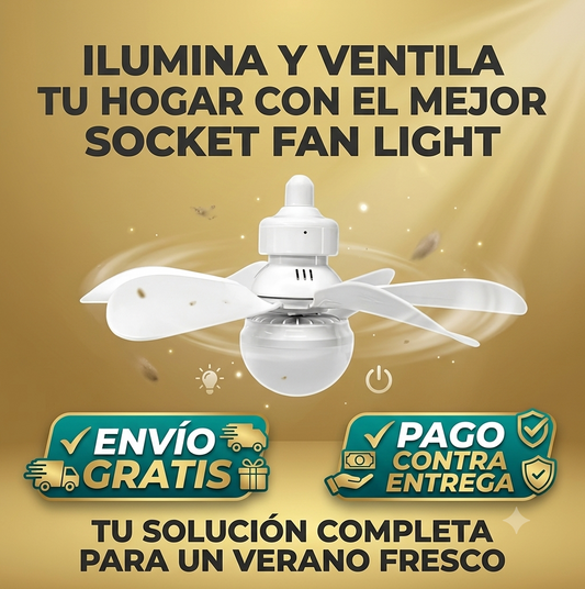 ¡NO MÁS CALOR!  Ventilador de Techo LED 2 en 1 con Control Remoto