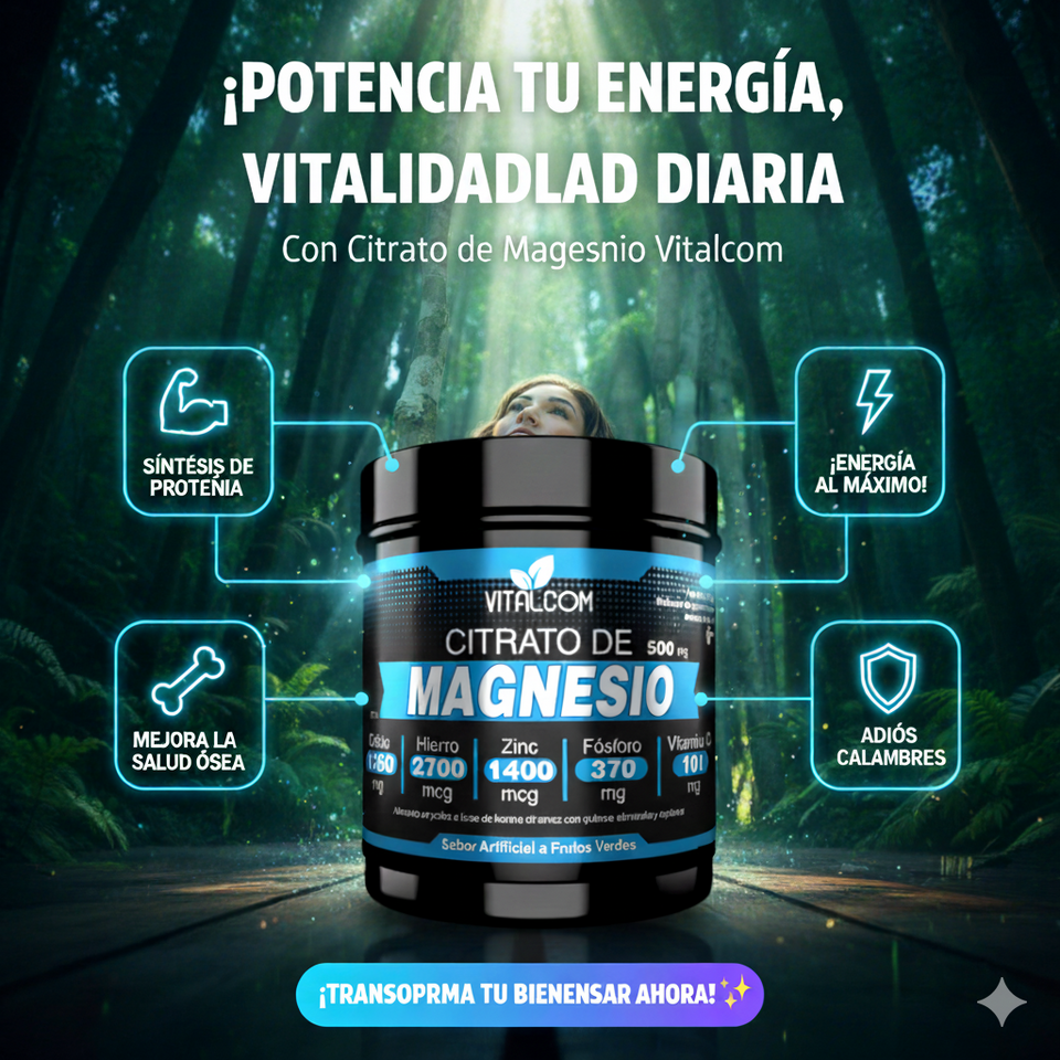 CITRATO DE MAGNESIO®- Energía al 100%
