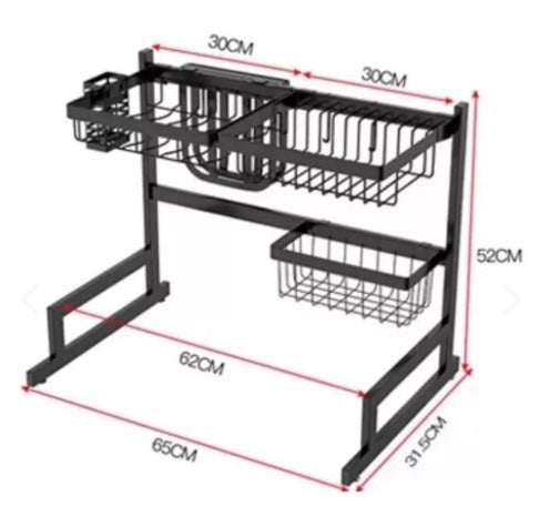 Organizador Escurridor de Platos Inoxidable