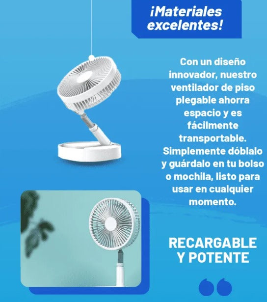VENTILADOR PLEGABLE PORTATIL