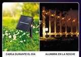 Luces Led Navideñas con Panel Solar