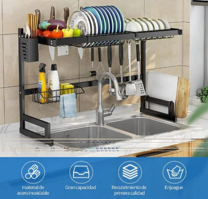 Organizador Escurridor de Platos Inoxidable