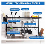 Organizador Escurridor de Platos Inoxidable