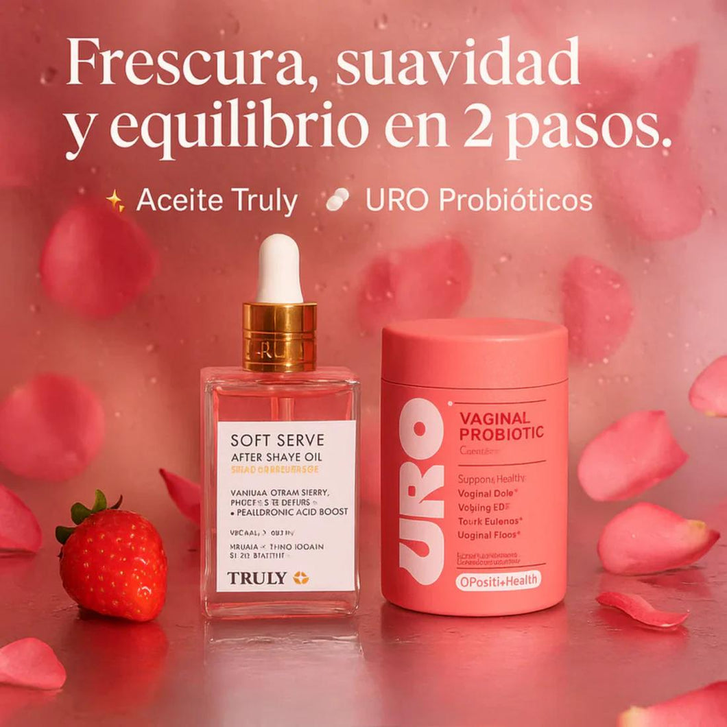 URO PROBIÓTICOS VAGINALES + ACEITE TRULY COMBO ORIGINAL