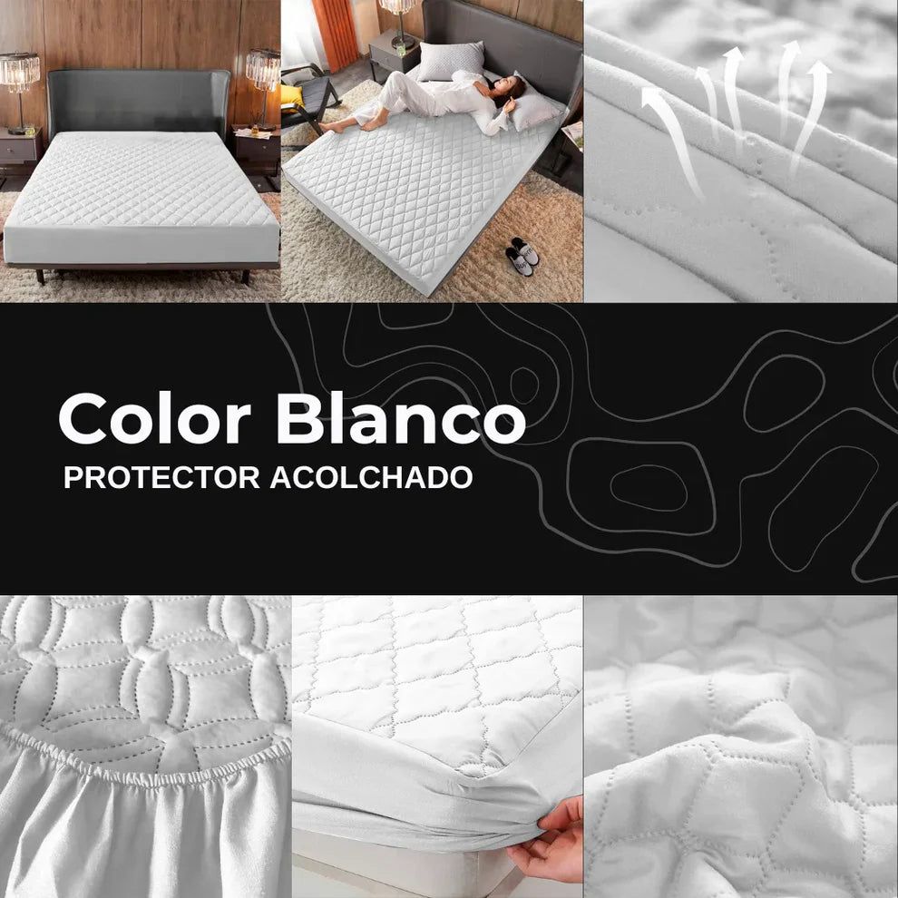 Protector de Colchón Antifluido Premium + 2 Fundas de Regalo 🎁