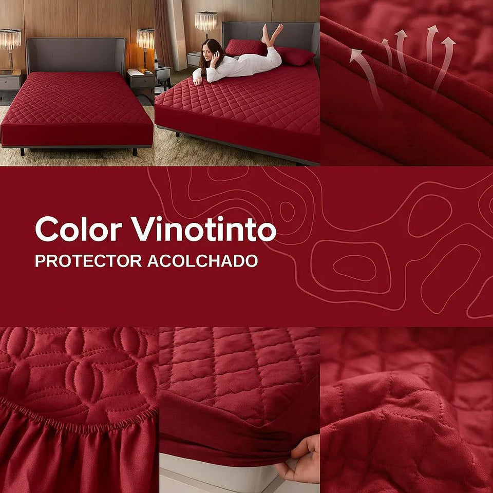 Protector de Colchón Antifluido Premium + 2 Fundas de Regalo 🎁