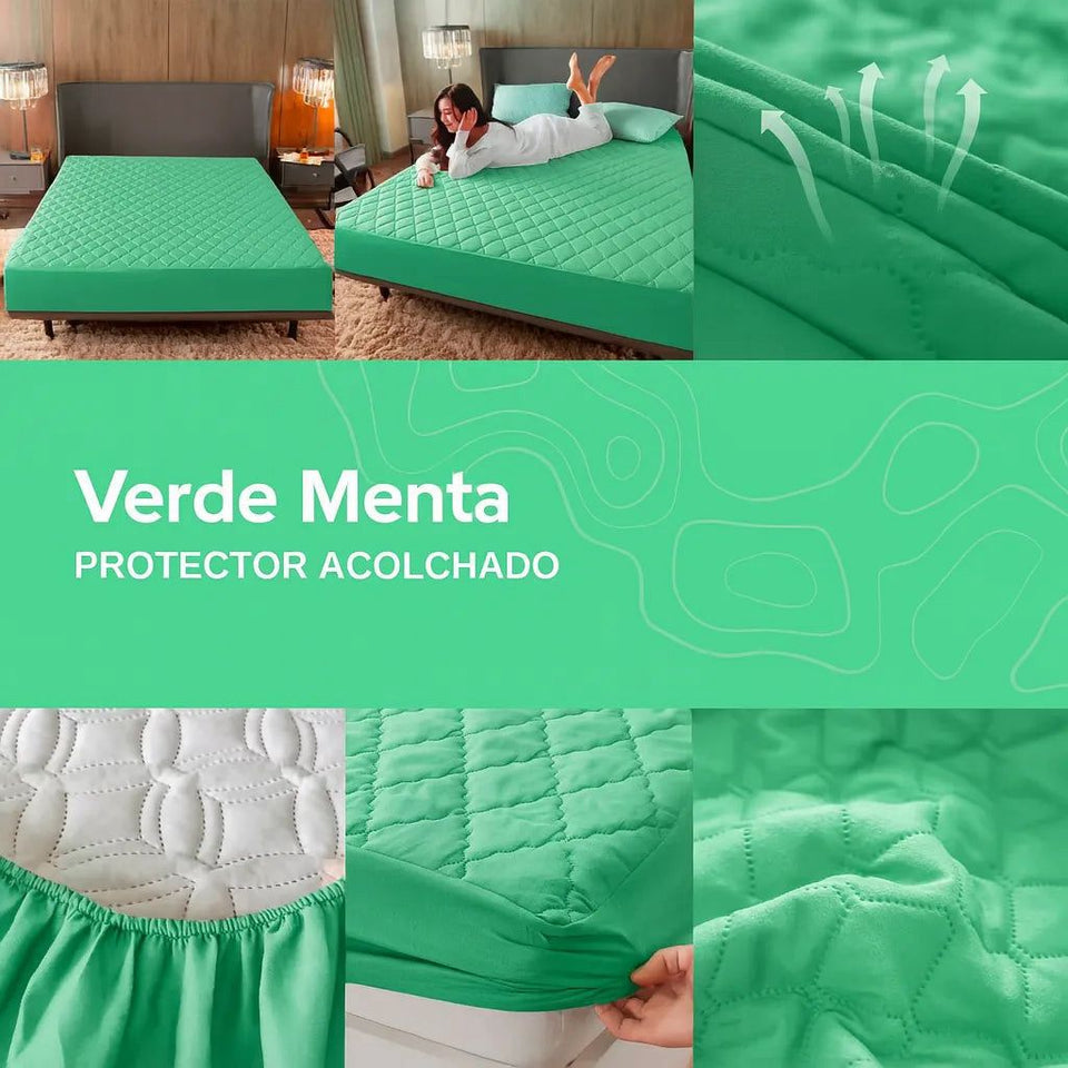 Protector de Colchón Antifluido Premium + 2 Fundas de Regalo 🎁