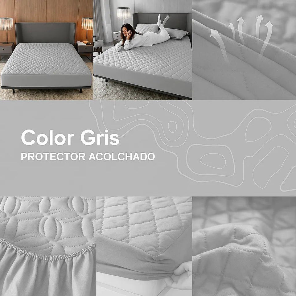Protector de Colchón Antifluido Premium + 2 Fundas de Regalo 🎁