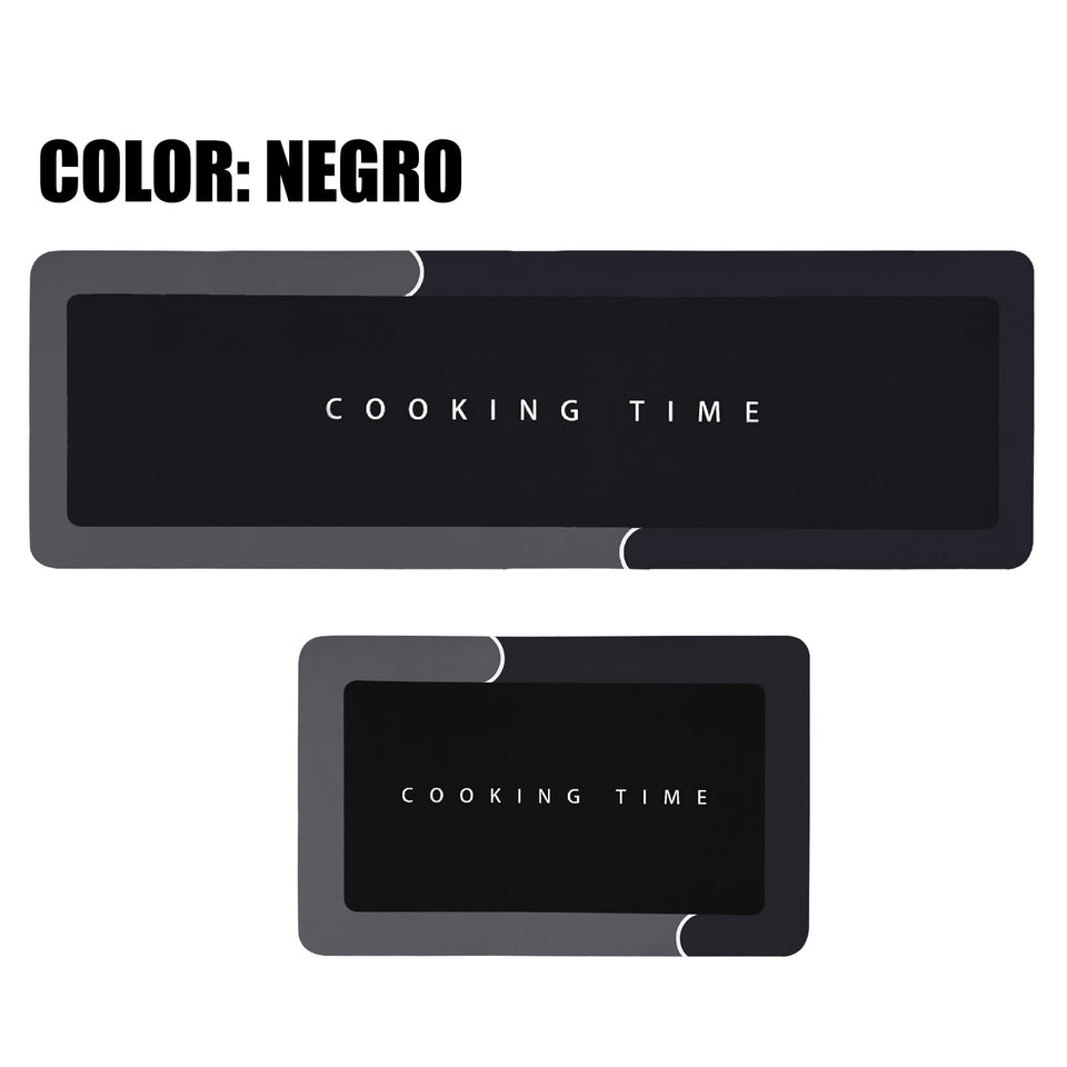 COMBO TAPETE ANTIDESLIZANTE ABSORBENTE COCINA  120x40 cm Y BAÑO 60x40 cm