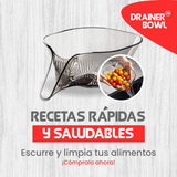 DRAINER BOWL- Escurridor de alimentos 🔥 HOT SALE 🔥