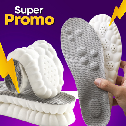 Plantillas Cloud 4d unisex suaves de alta elasticidad