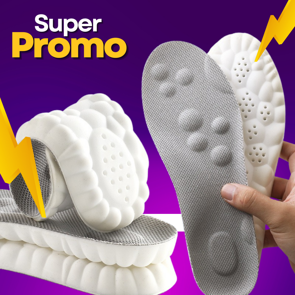 Plantillas Cloud 4d unisex suaves de alta elasticidad