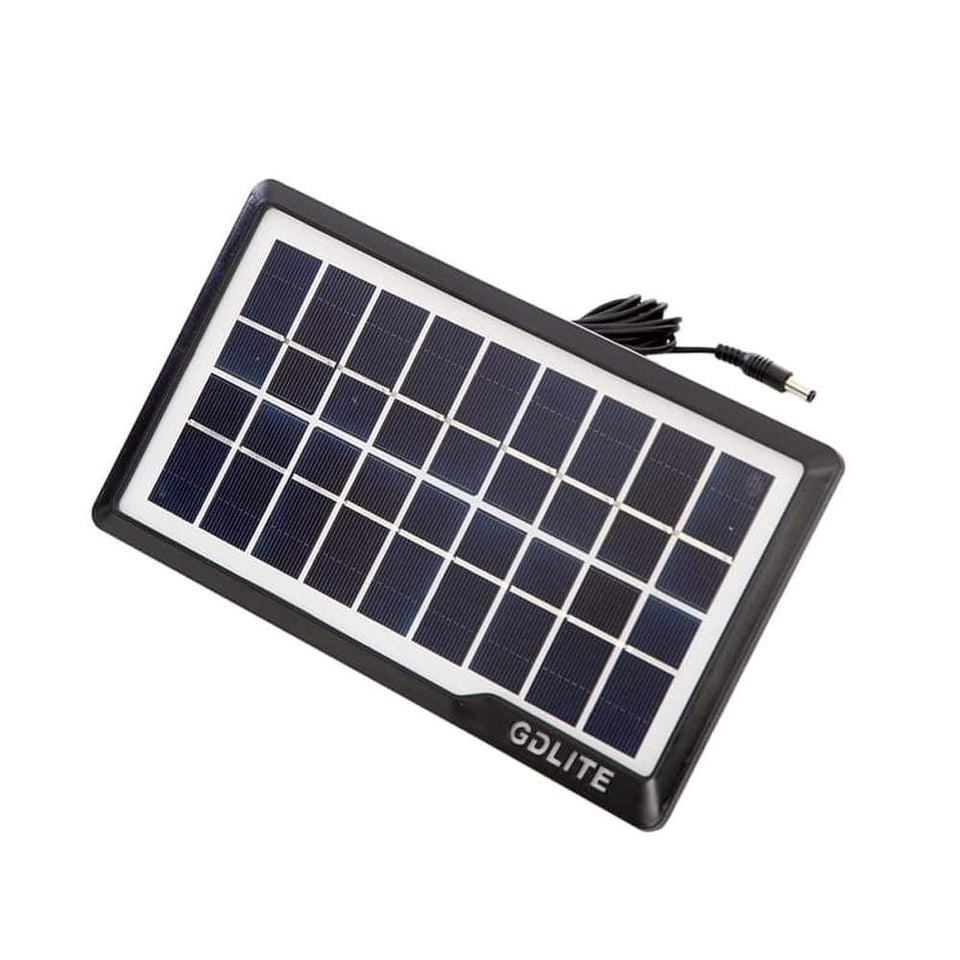 Kit Panel Solar con Bateria, linterna + 3 bombillas de luz LED