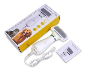 Secador De Pelo Peine Para Mascotas 2 En 1 Portátil