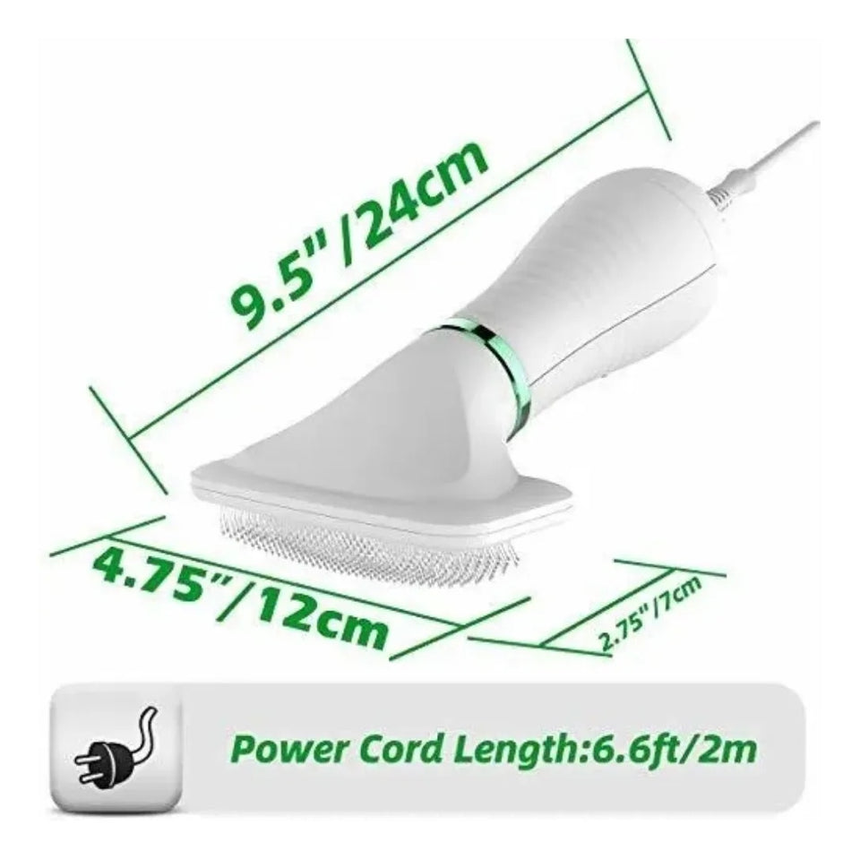 Secador De Pelo Peine Para Mascotas 2 En 1 Portátil