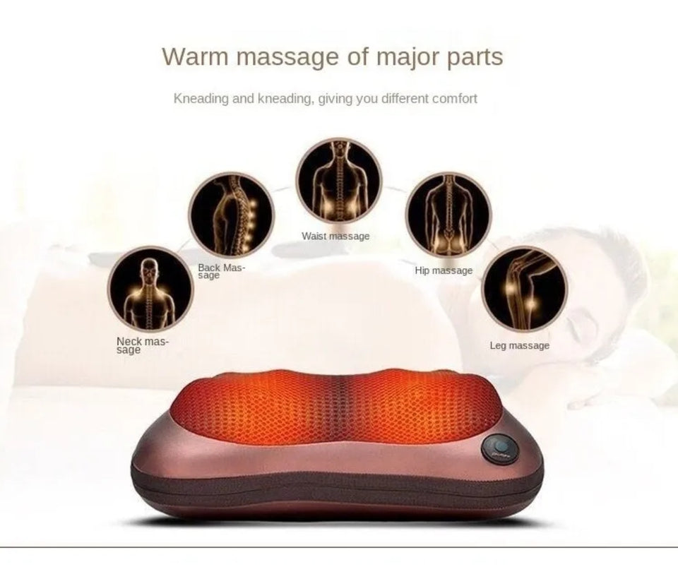 Almohada Masajeador Cuello Cervical Cojín Infrarrojo