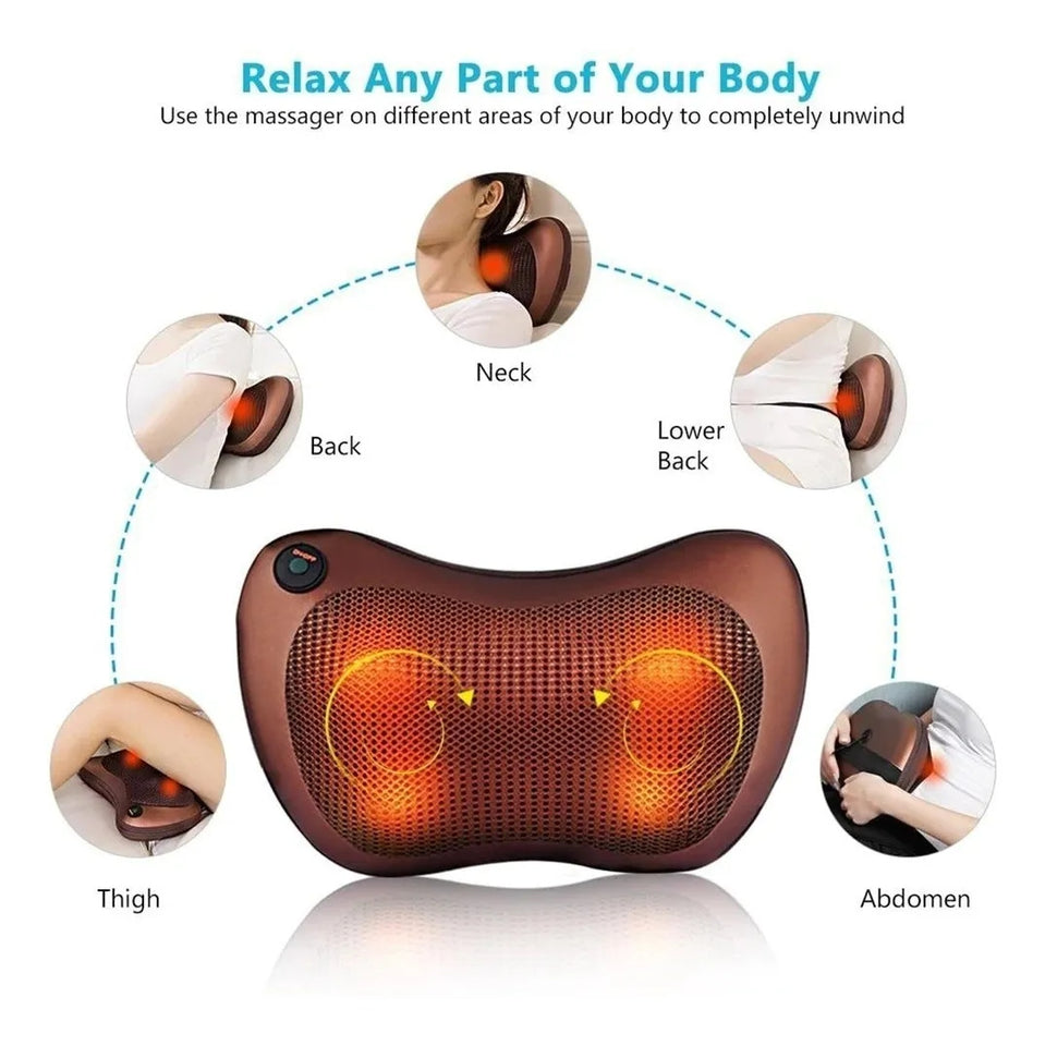 Almohada Masajeador Cuello Cervical Cojín Infrarrojo