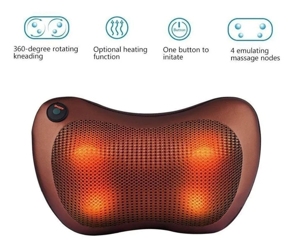 Almohada Masajeador Cuello Cervical Cojín Infrarrojo
