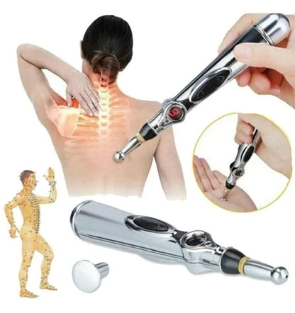 Lápiz Eléctrico De Acupuntura + 2 Geles + 2 Cabezales