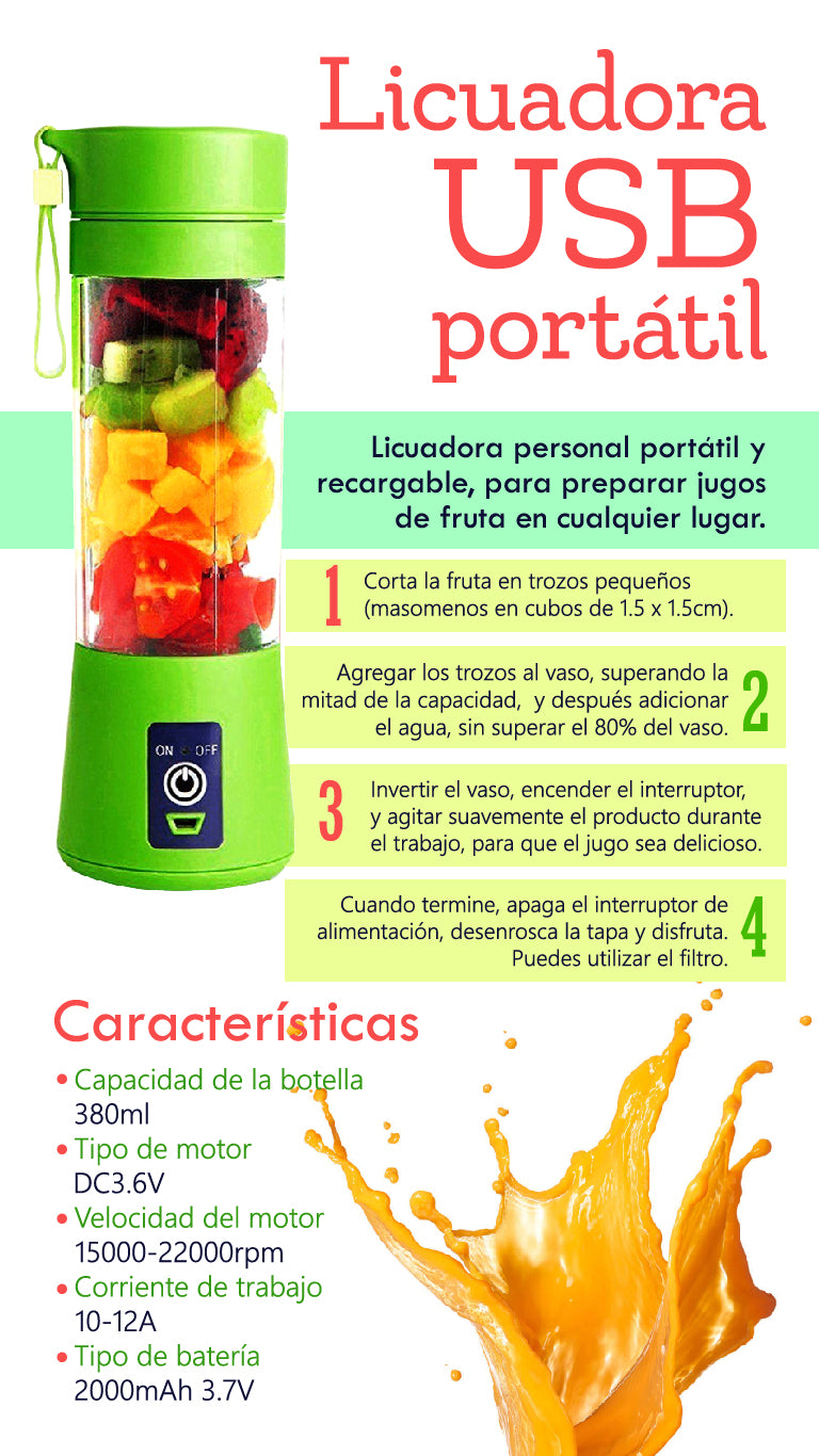 Licuadora Portátil 380ml